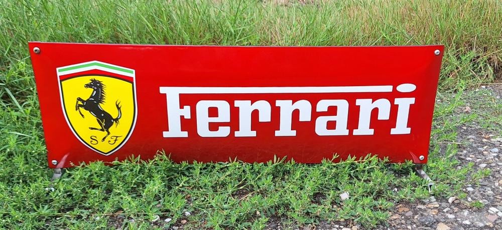 Mooi nieuw emaille Ferrari bord., Reclamebord, ., Ophalen of Verzenden, Zo goed als nieuw