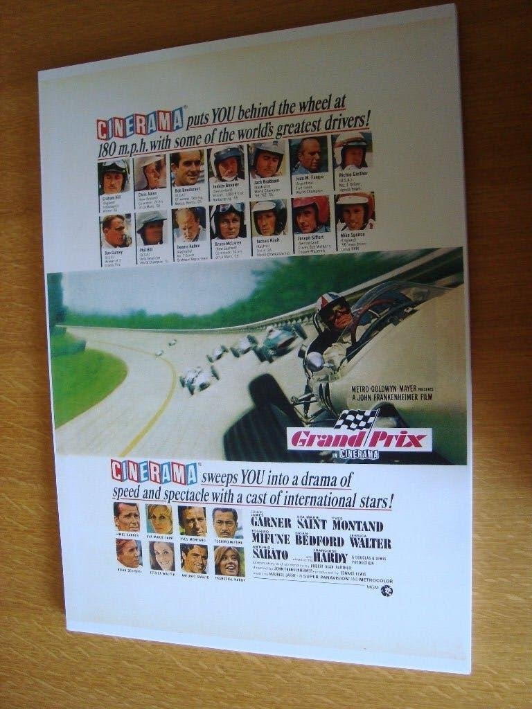 Grand prix cinerama plaat 42-30 cm, Ophalen of Verzenden, Nieuw, Auto's