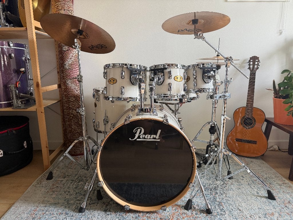 Pearl Vision VMX volledig maple set met nieuwe Remo vellen, Ophalen, Pearl Drums, Pearl, Gebruikt
