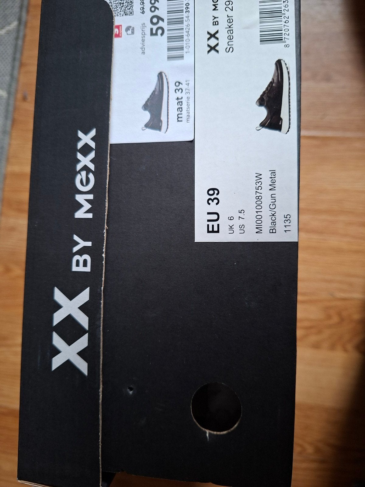 Nieuwe Mexx sneakers maat 39, Ophalen, Mexx, Zwart, Nieuw
