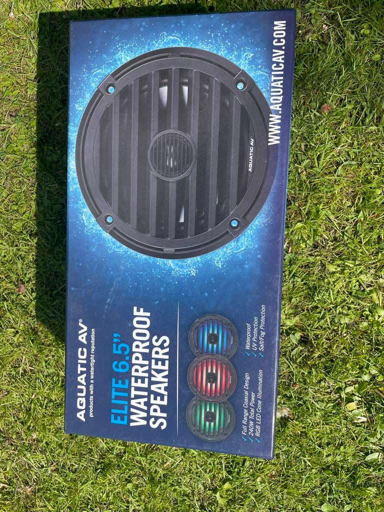 Aquatic AV Elite 6.5" Waterdichte Speakers met RGB LED, Ophalen of Verzenden, Nieuw