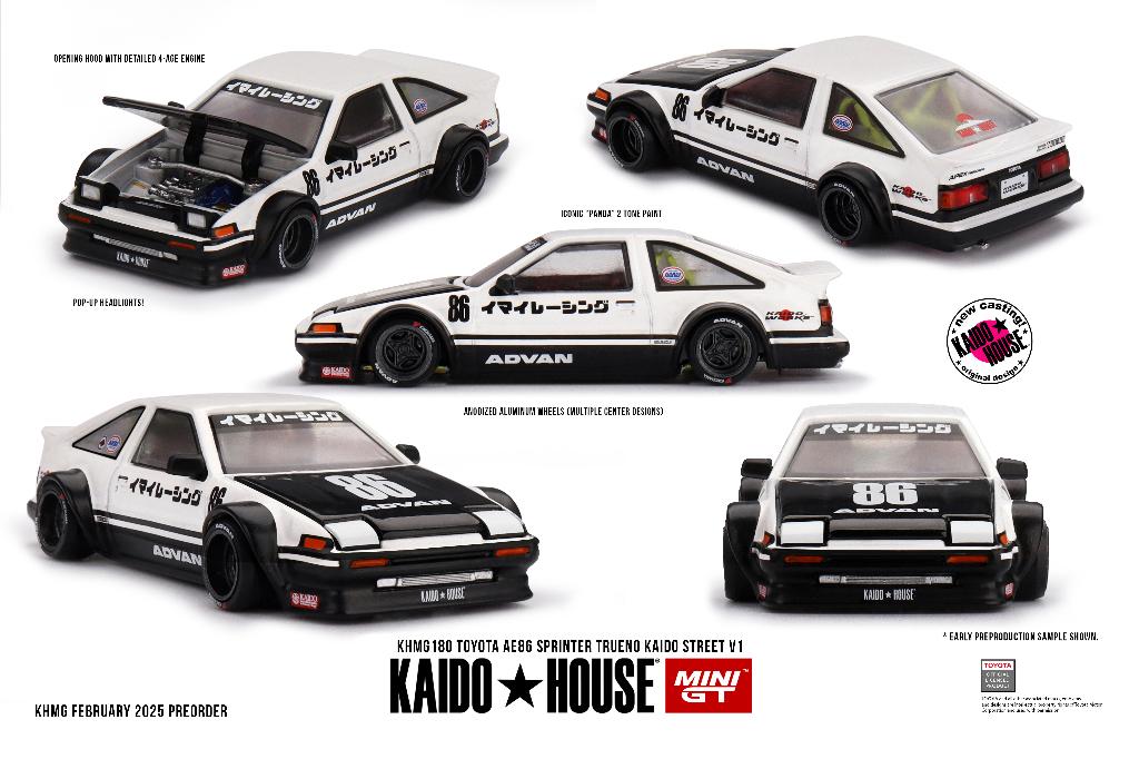 Mini GT 1/64 - Toyota AE86 Sprinter Kaido Street V1 Mgt426, Verzenden, Nieuw, Auto