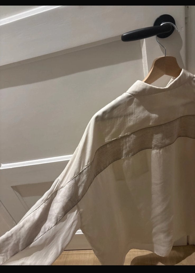 Brunello Cucinelli blouse, Ophalen, Zo goed als nieuw, Maat 42/44 (L), Beige