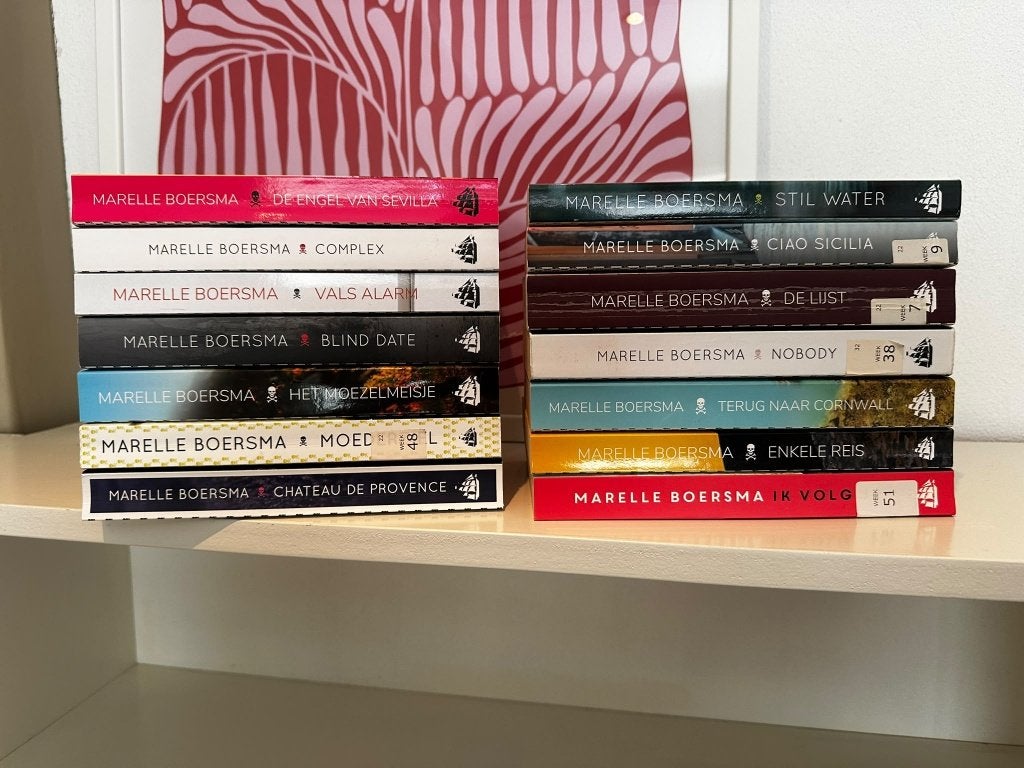 Marelle Boersma – Boekenpakket 14 boeken – Thrillers, Ophalen, Gelezen, Marelle Boersma