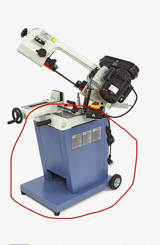 HBM 128 metaal lintzaag onderstel NIEUW, Doe-het-zelf en Verbouw, Gereedschap | Overige machines, Zo goed als nieuw, Ophalen