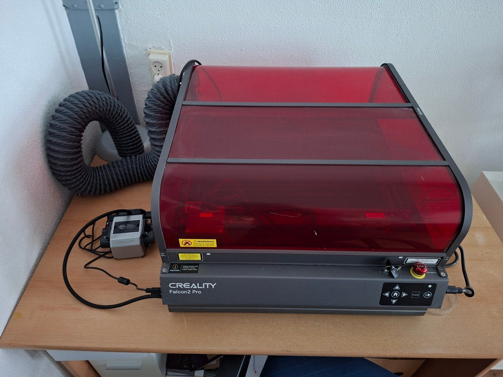 Creality Falcon 2 Pro 60W/1.6W Laser graveerder + Rotary Kit, Ophalen, Zo goed als nieuw