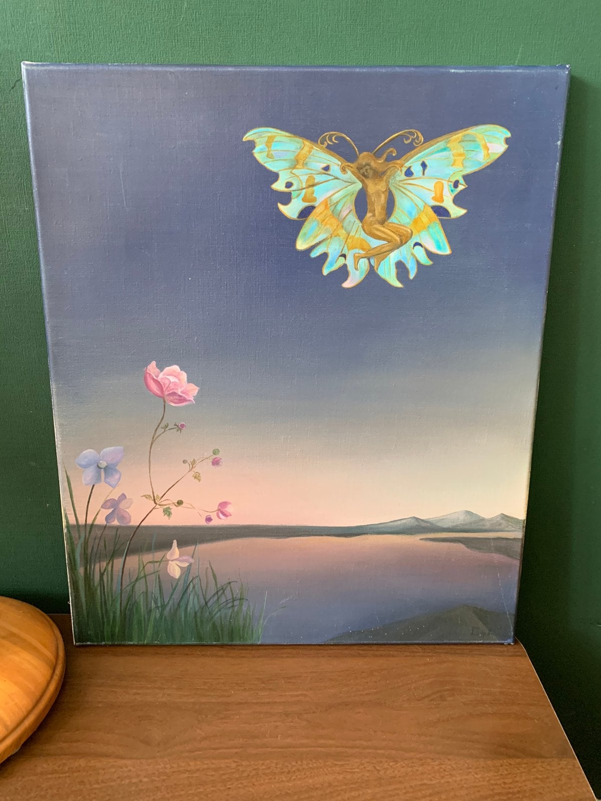 Schilderij op canvas surrealisme gesigneerd, Ophalen of Verzenden