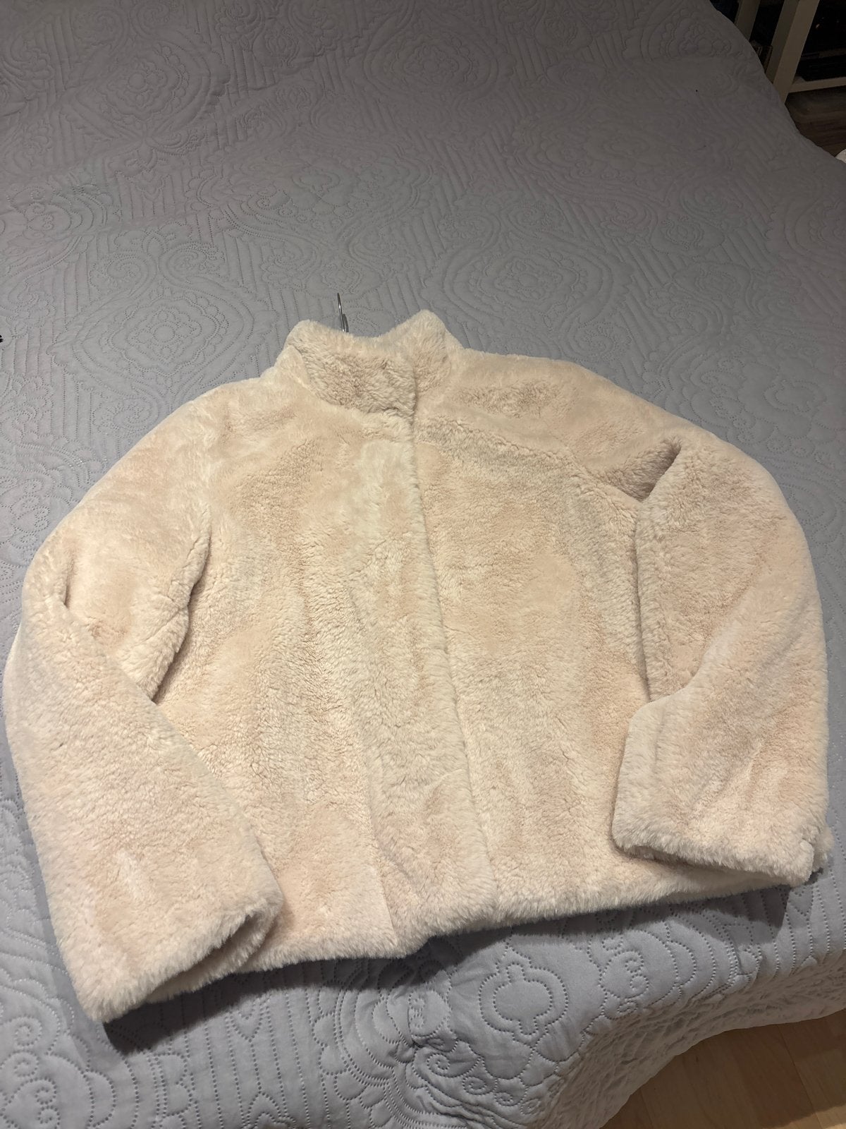 Vero Moda teddy jasje maat L - Zo goed als nieuw, Verzenden, Zo goed als nieuw, Maat 42/44 (L), Beige