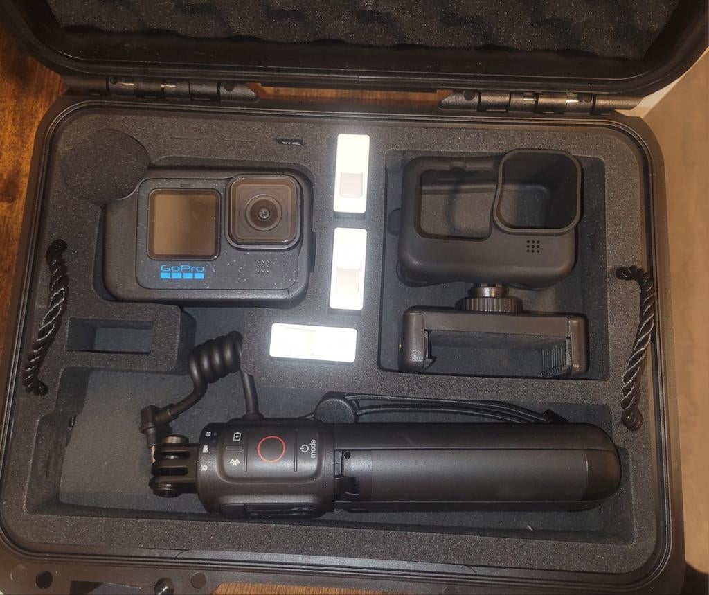 GoPro HERO 12 Black + Volta + Media Mod + Light + 3 Accu’s, Ophalen of Verzenden, Zo goed als nieuw, GoPro