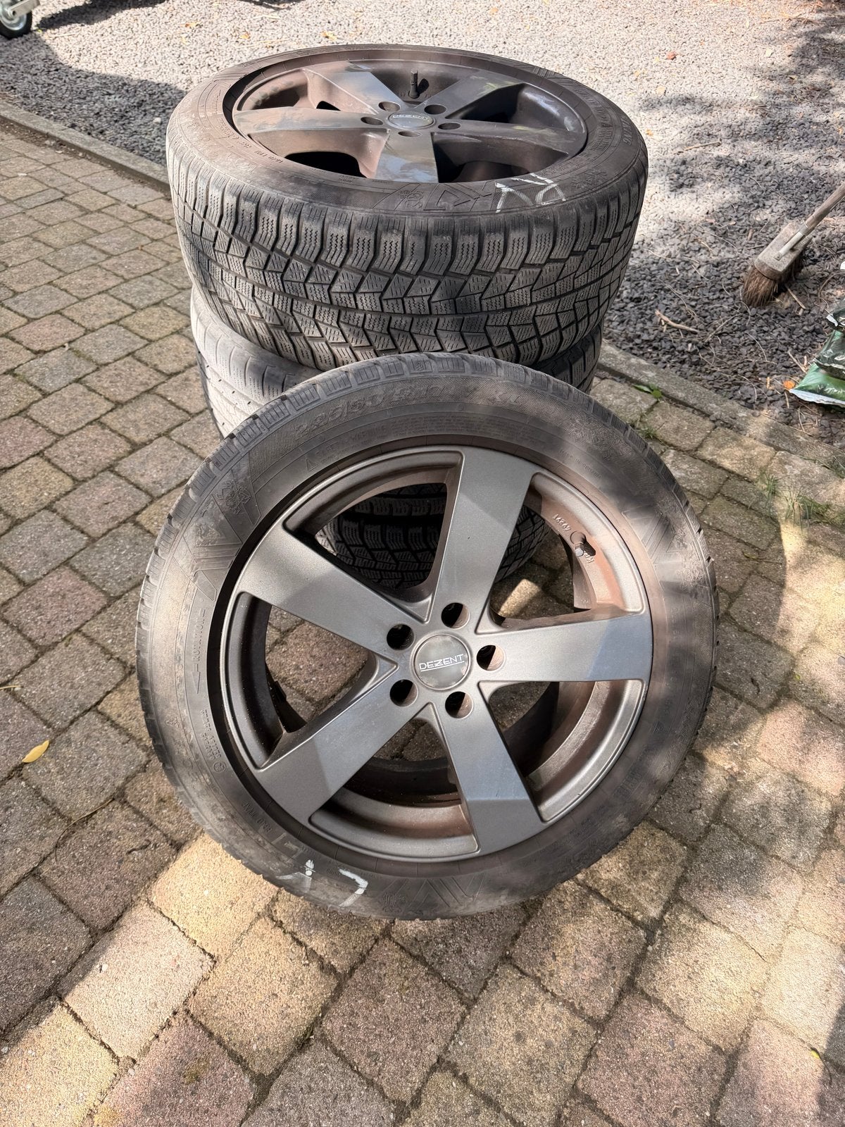Dezent velgen met winterbanden, Ophalen, Gebruikt, Banden en Velgen, 17 inch