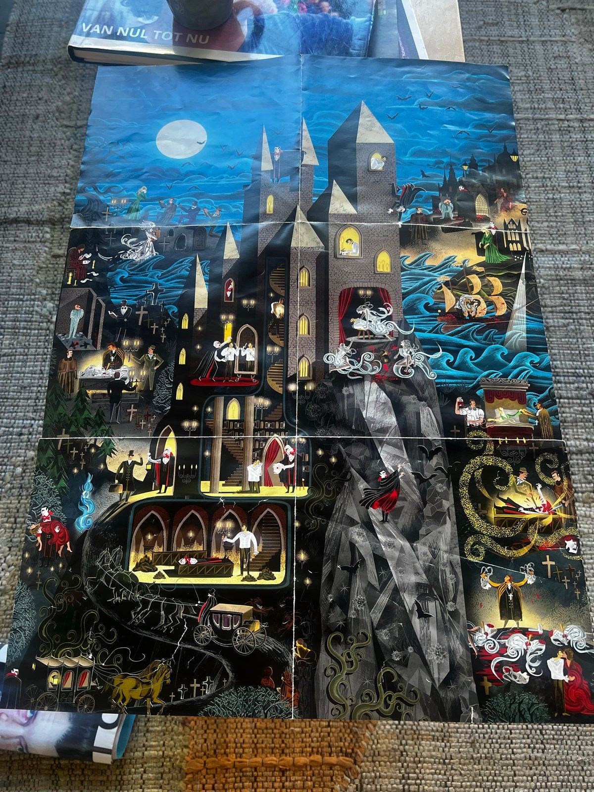 De Wereld van Graaf Dracula 1000 stukjes puzzel, Ophalen of Verzenden, 500 t/m 1500 stukjes, Zo goed als nieuw, Legpuzzel