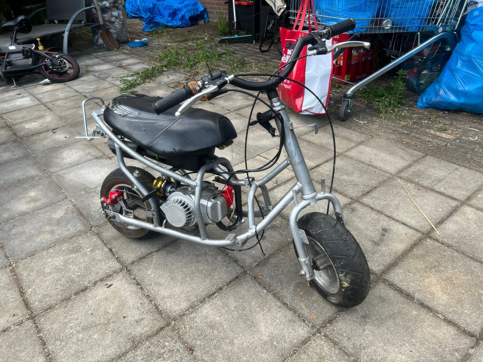 Miniscooter minibike scooter Zeldzaam, Gebruikt, Overige typen, Schijfrem, 49 cc
