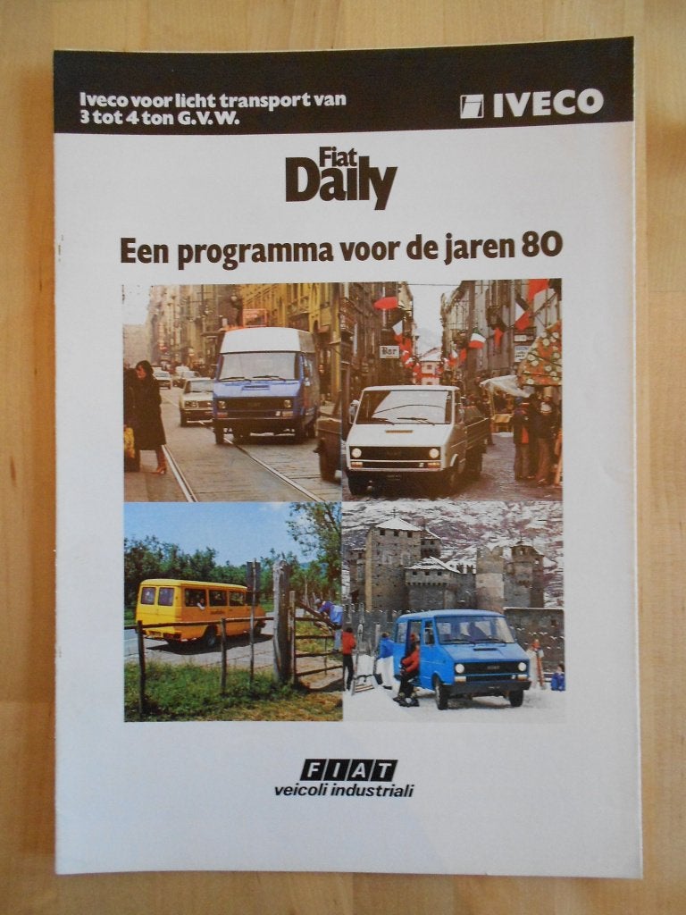 Fiat Iveco Daily Brochure ca 1980, Ophalen of Verzenden, Zo goed als nieuw, Overige merken, Fiat