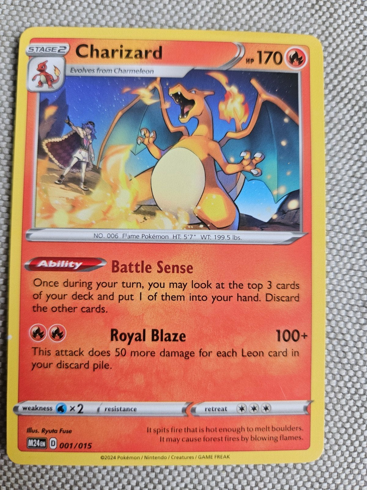 Charizard mcdonalds pokemonkaart 001/015, Ophalen of Verzenden, Zo goed als nieuw