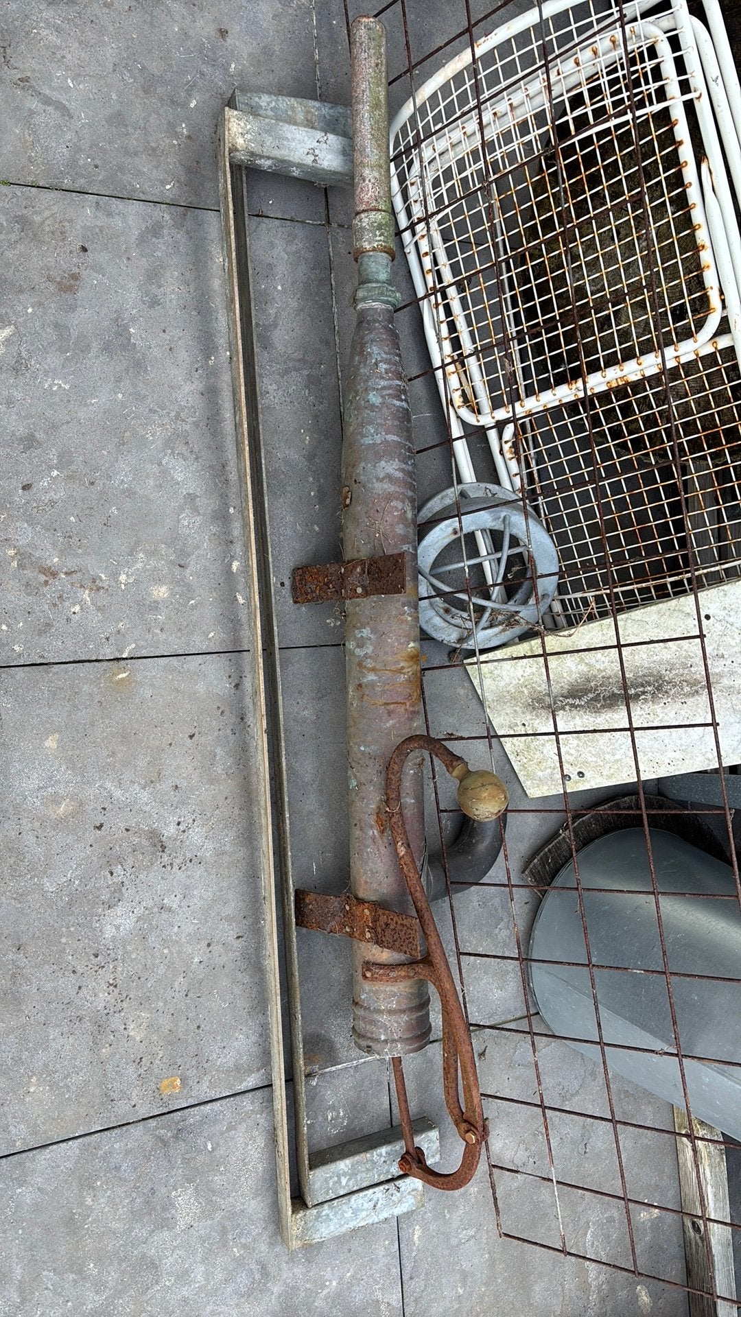 Koperen pomp antiek, Tuin en Terras, Ophalen, Gebruikt, Handmatig, Overige typen