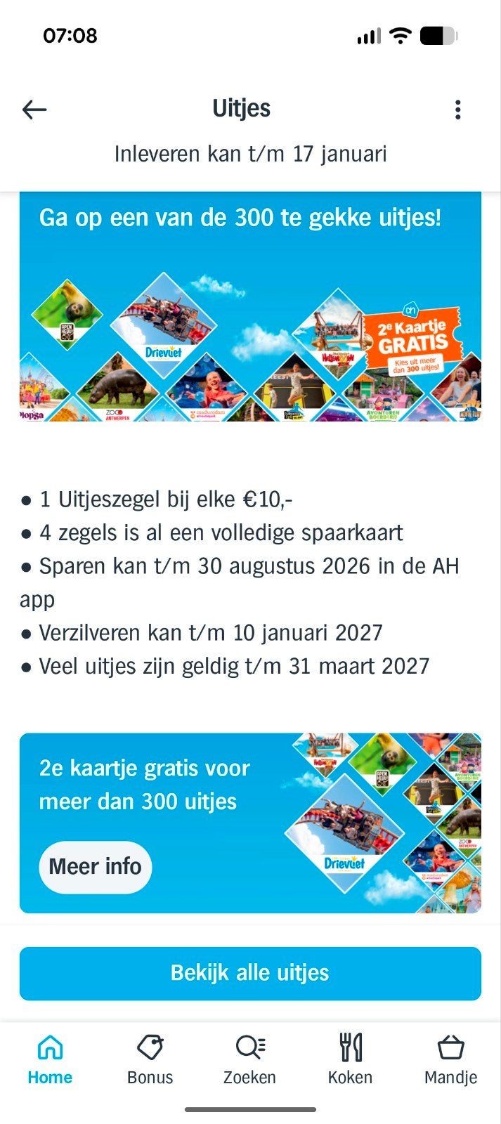AH 2e kaartje gratis, Tickets en Kaartjes, Ticket of Toegangskaart