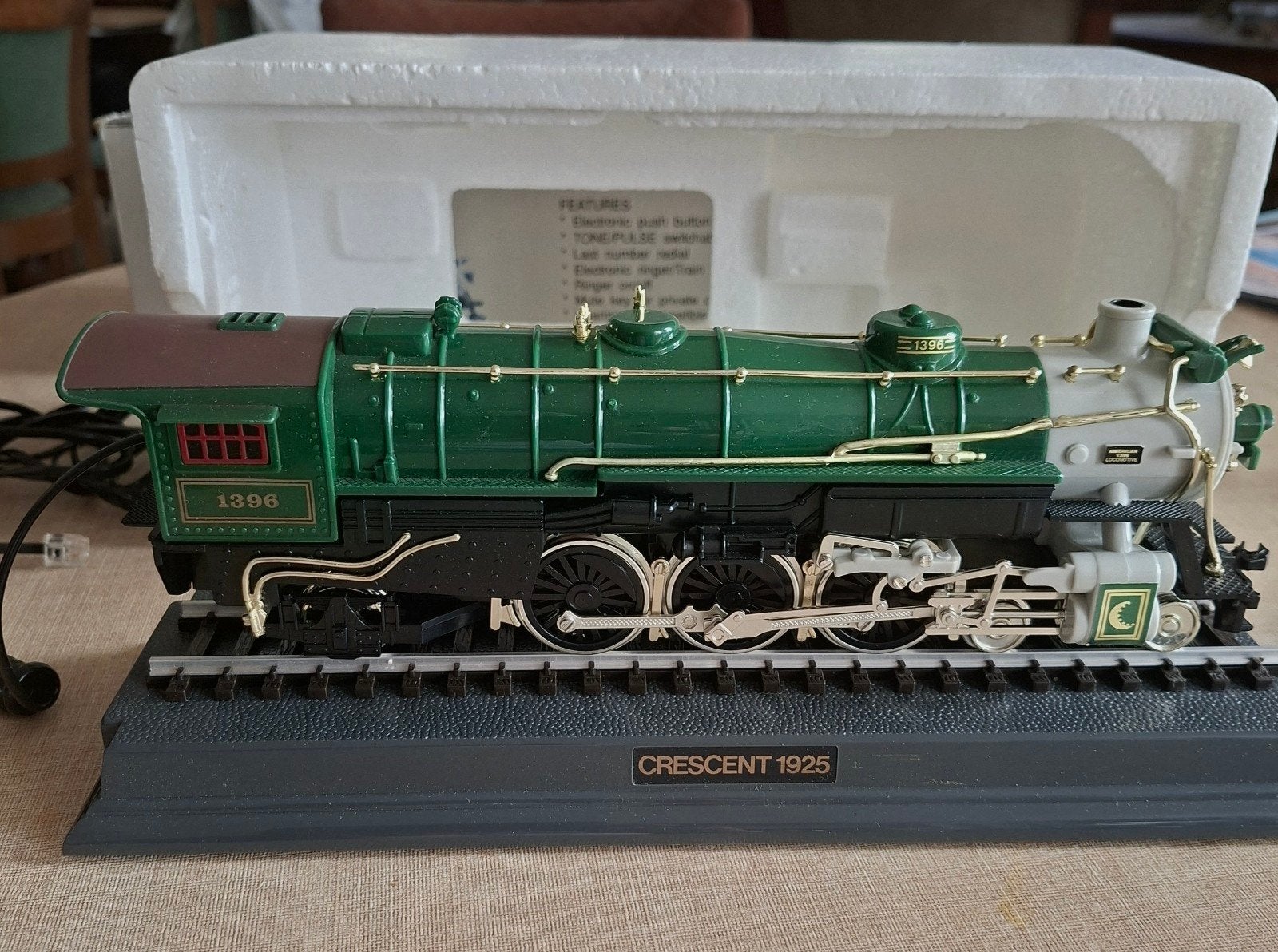 Crescent Train 1925 Locomotief Telefoon - Vintage, Ophalen of Verzenden, Zo goed als nieuw