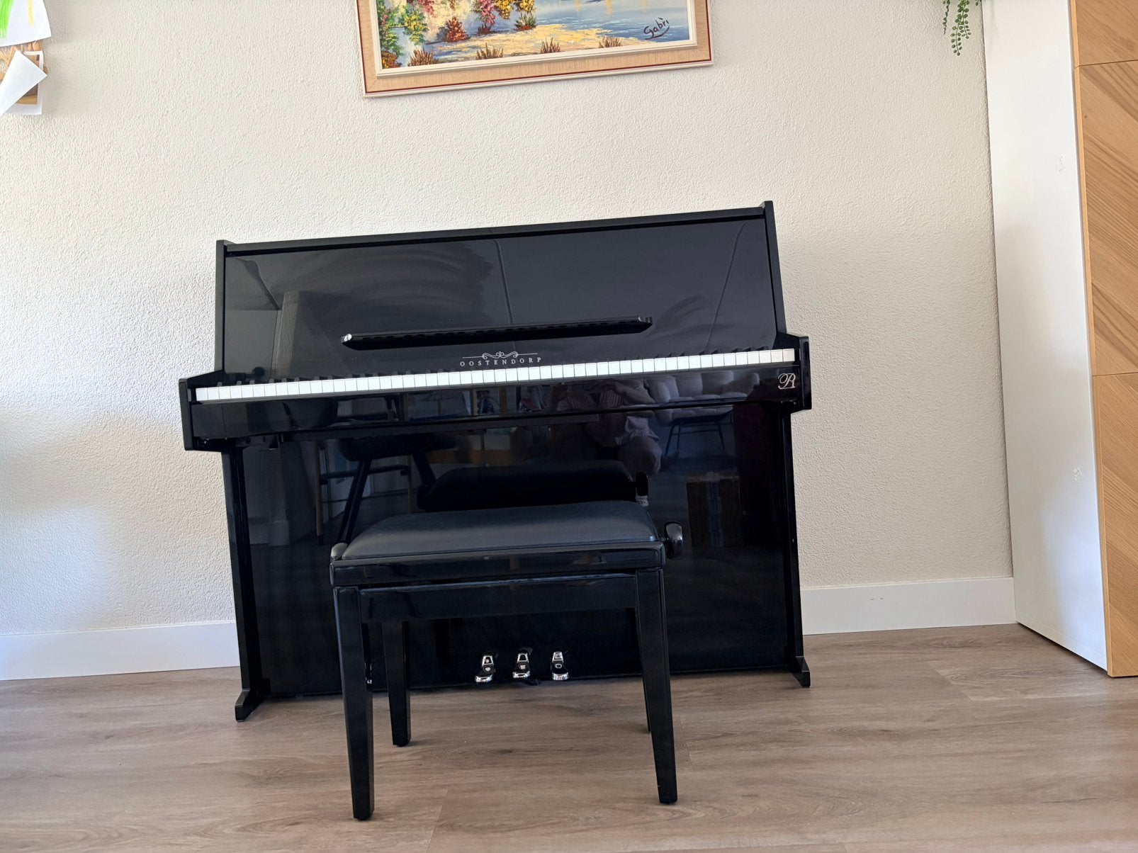 Bijna nieuwe elektrische piano – Oostendorp P1 Basic II, Ophalen, Zwart, Zo goed als nieuw, Piano