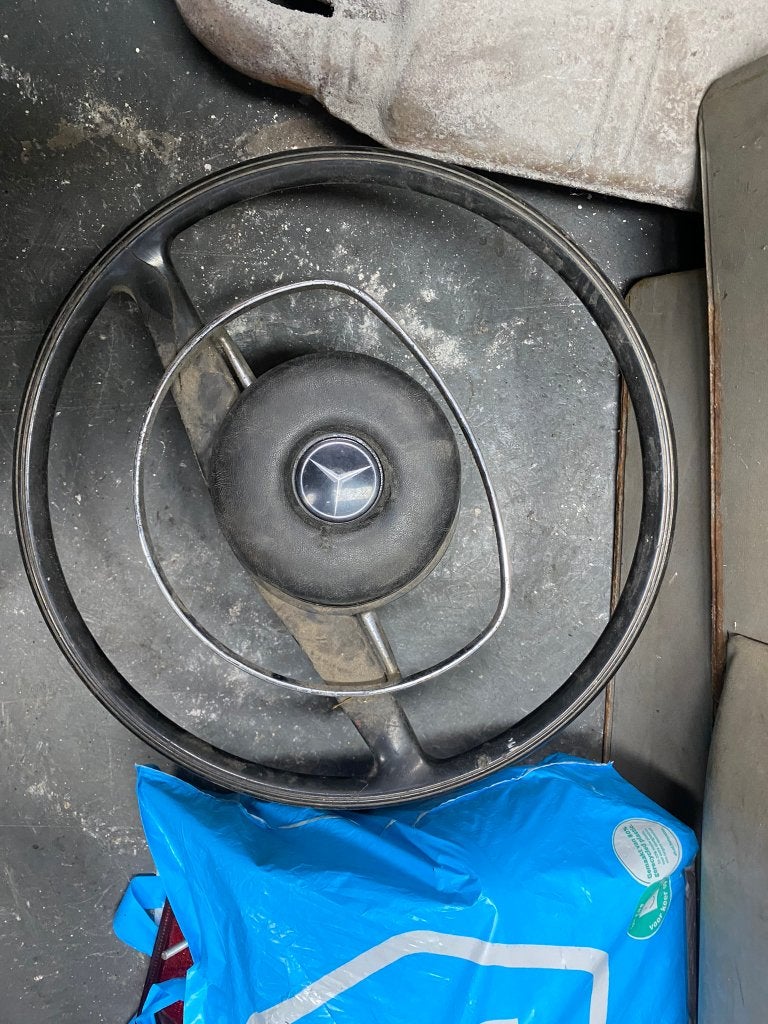 wit of zwart dun stuur Mercedes w114, w108, w110, w111, w116, Ophalen of Verzenden, Gebruikt, Mercedes-Benz