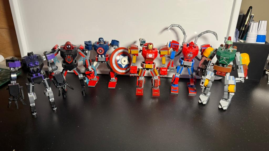 6 LEGO Mecha Robots - Diverse Superhelden en Star Wars, Ophalen, Zo goed als nieuw