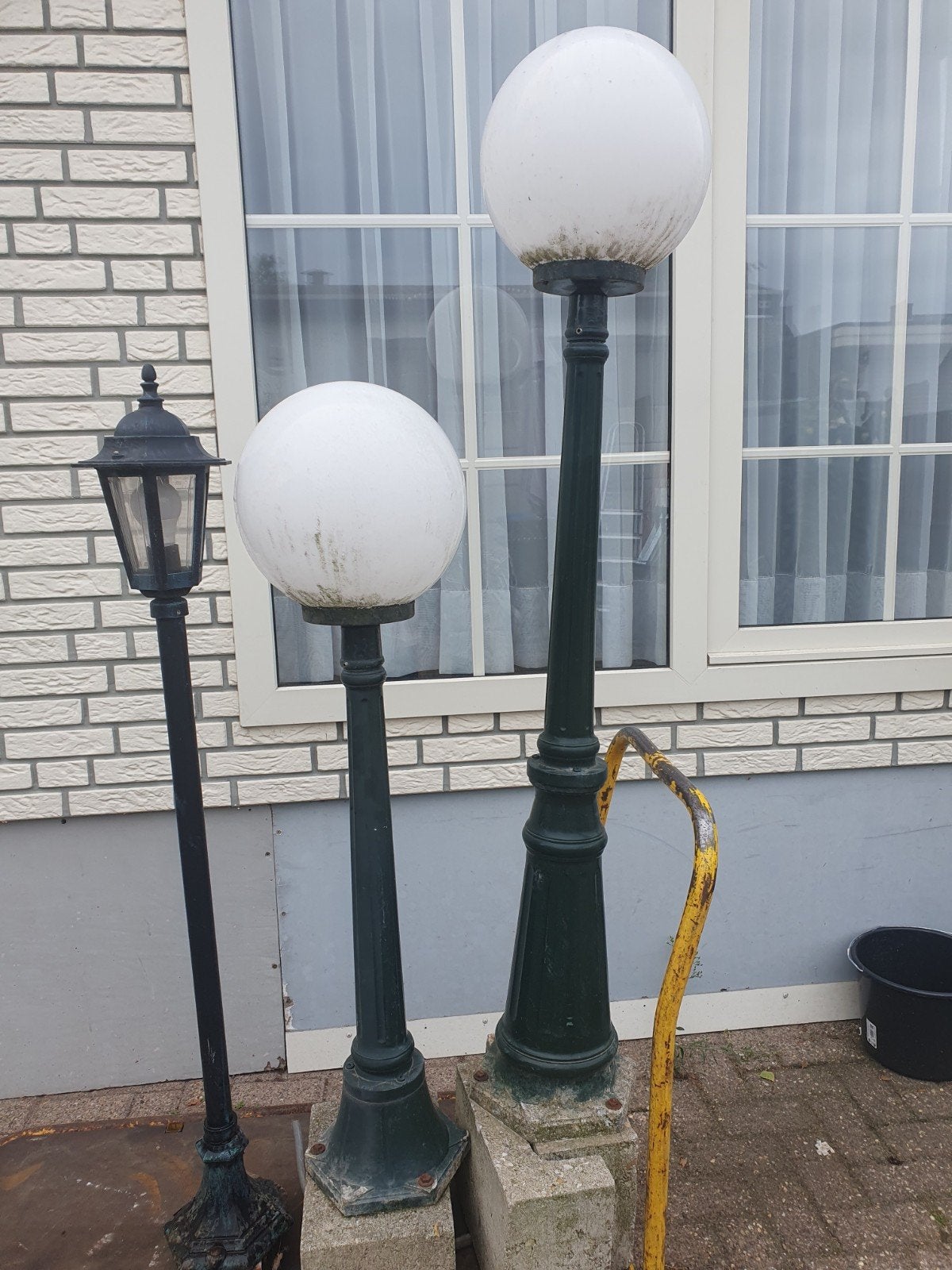 tuin lantaarns, Ophalen, Staande lamp, Aluminium, Netvoeding