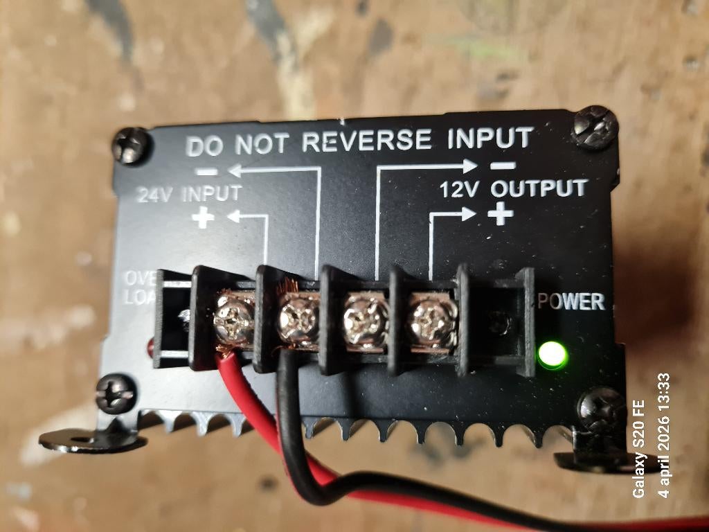HQ Omvormer van 24V naar 12V, max. 120 Watt, Ophalen of Verzenden, Gebruikt