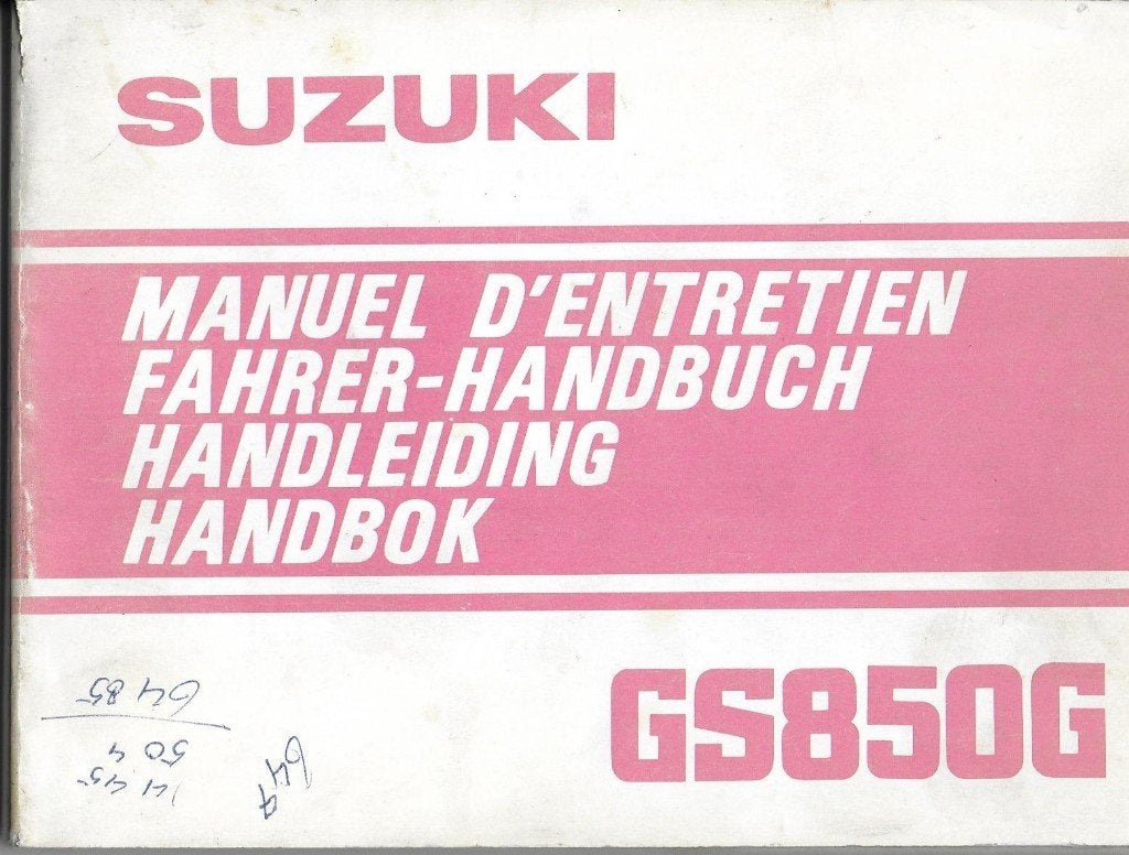 Suzuki GS850 G handleiding manual (3831z), Motoren, Handleidingen en Instructieboekjes, Verzenden, Suzuki