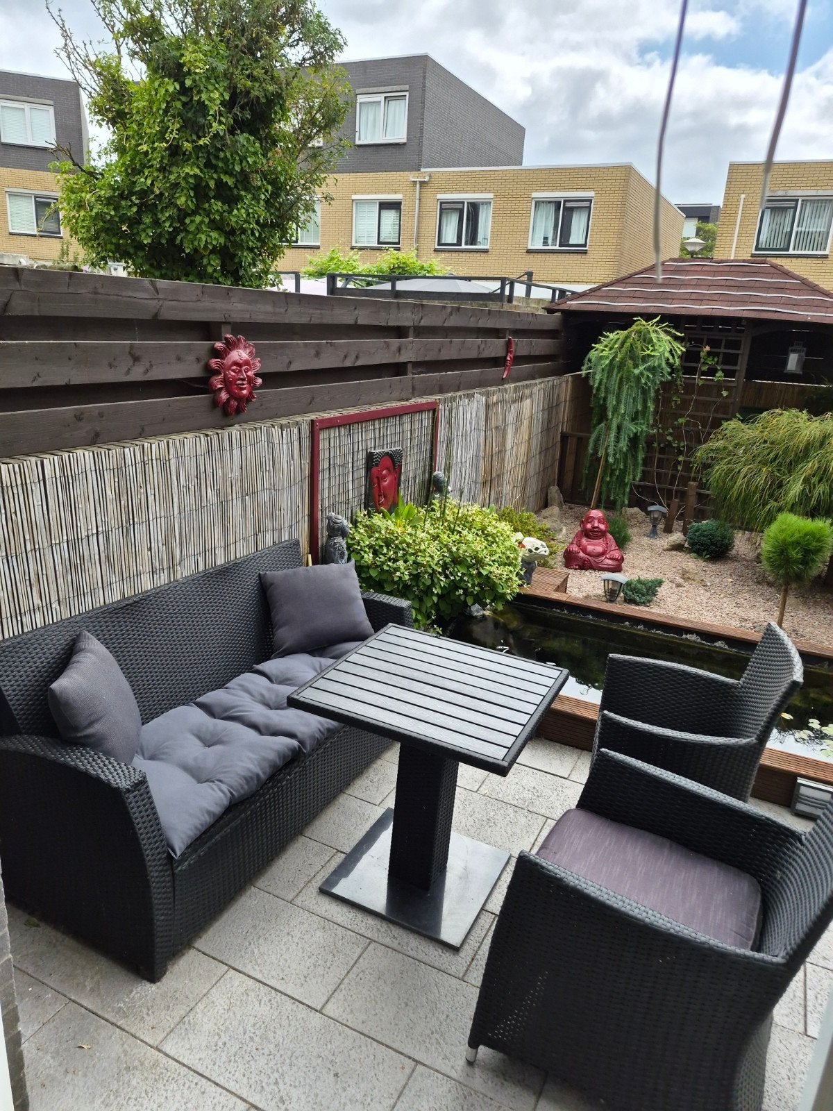 Leuke tuin set, Tuin en Terras, Ophalen, 5 zitplaatsen, Kunststof, Bank