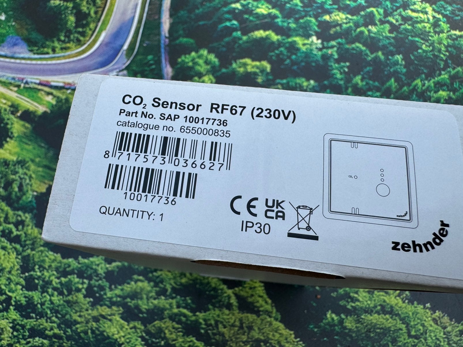Zehnder CO2 sensor/bediening RF67 (Inbouw), Ophalen of Verzenden, Nieuw, Ventilator en Afzuiger