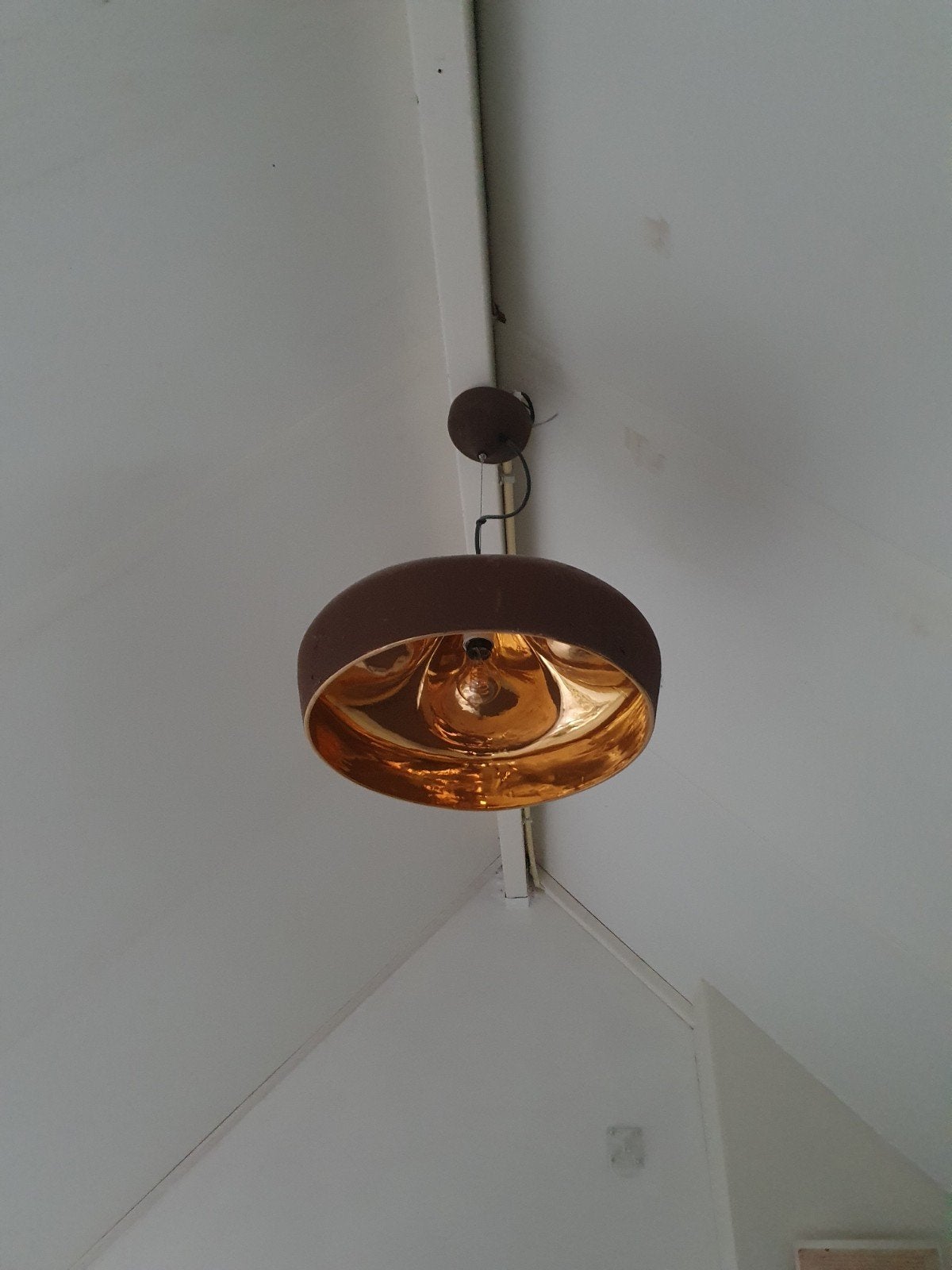 Marset Pleat Box 47 hanglamp bruin en 24K goud evt. 2 stuks, Modern, Luxe, Design, Metaal, Zo goed als nieuw, E27 (groot)