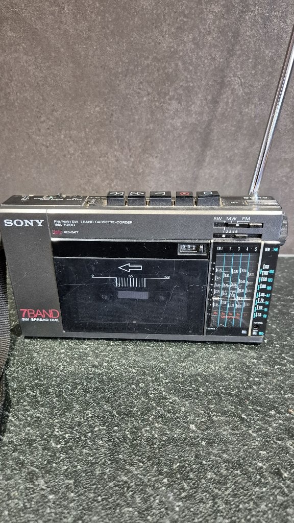 Sony WA5000 cassetterecorder, radio is stuk. 5A14, Audio, Tv en Foto, Cassettedecks, Tweedehands verkoop, Tweedehands verkoop