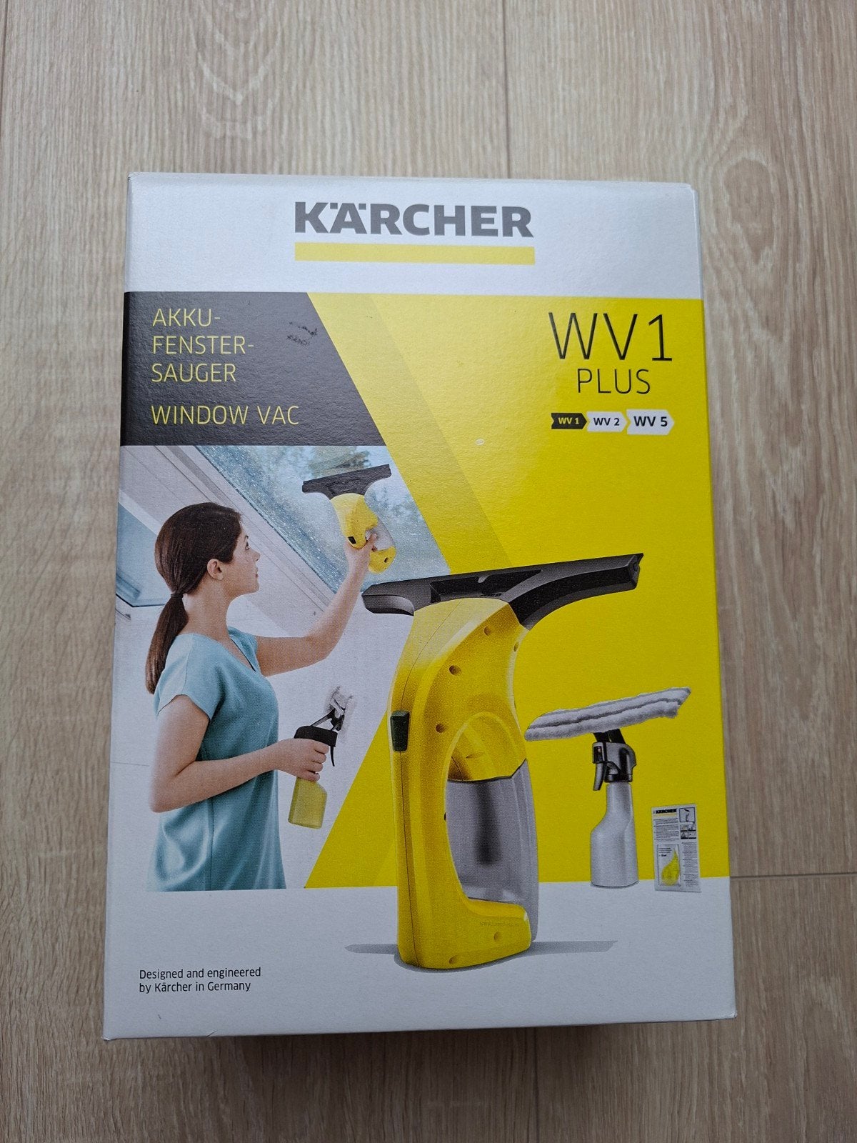 Accu raanwisser Kärcher WV 1 Plus Window Vac - in doos, Huis en Inrichting, Schoonmaakartikelen, Ophalen of Verzenden, Raamwisser of Trekker
