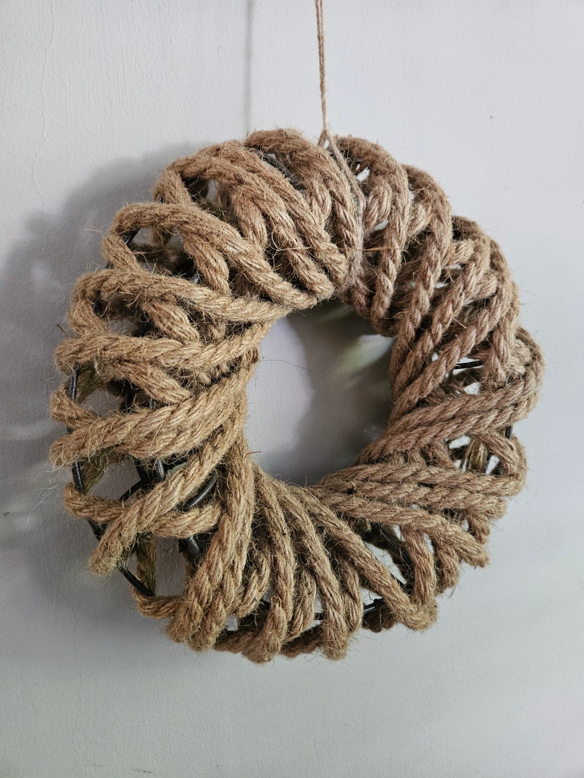 Nieuwe touw krans 25 cm, 25 cm, Ophalen of Verzenden, Nieuw, Krans