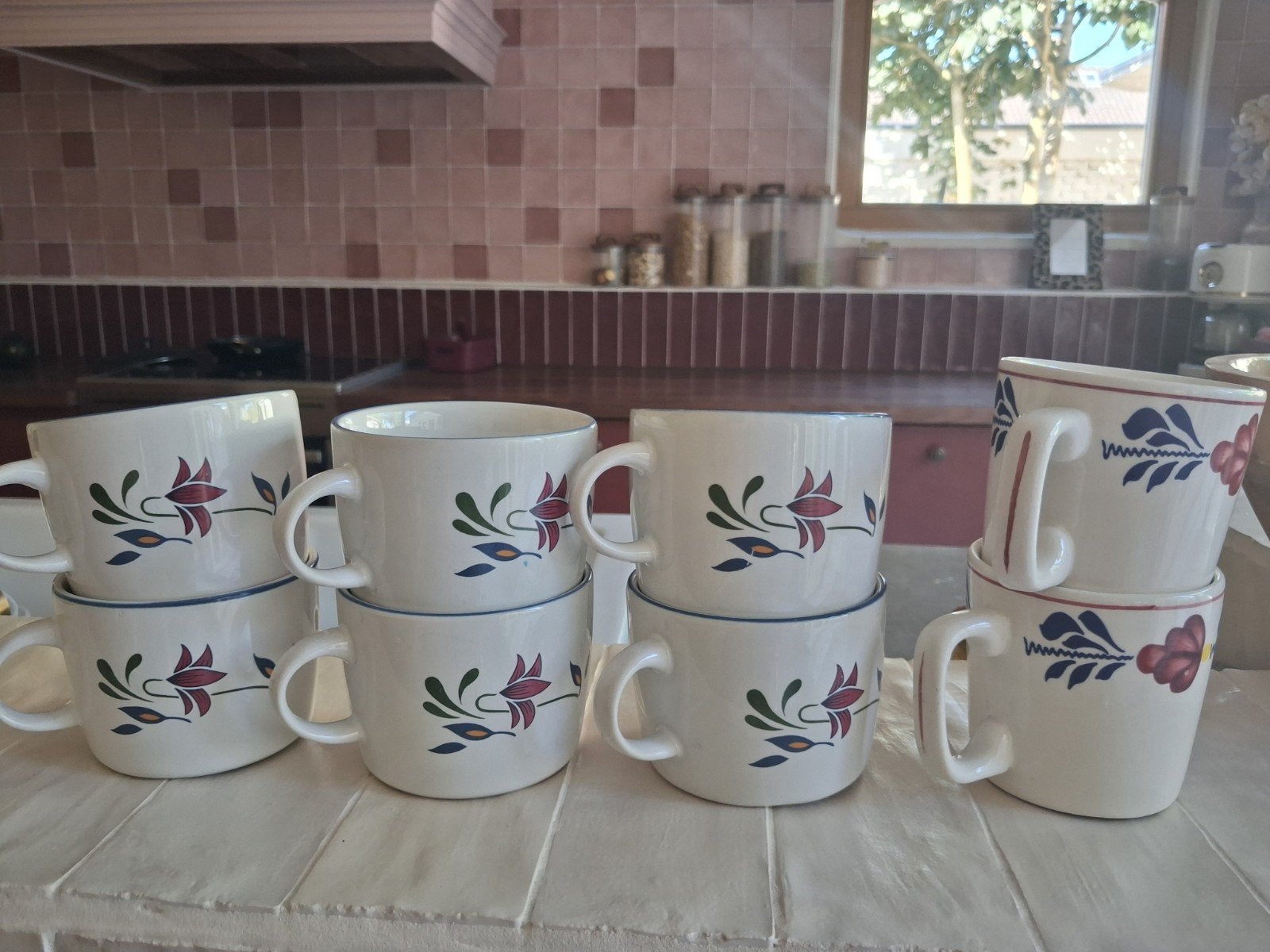 Vintage koffiekopjes, Ophalen, Aardewerk, Overige stijlen, Kop(pen) en/of Schotel(s)