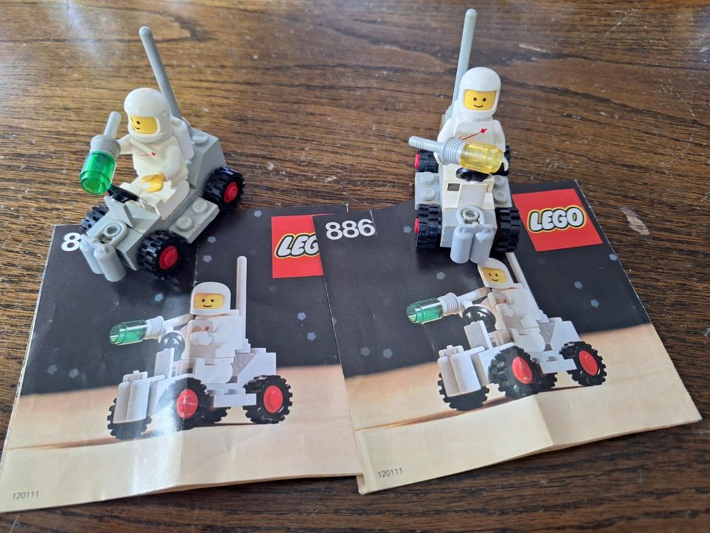 Vintage LEGO 886 - spacebuggy 2x, Ophalen of Verzenden