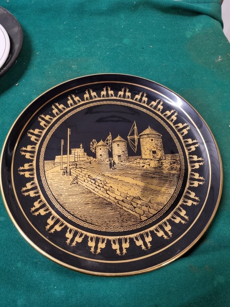 wandbord griekenland 24kr goud, Ophalen of Verzenden, 'T Olde Gre-j, Info@toldegrej.nl, Endepoelstraat 20f Didam