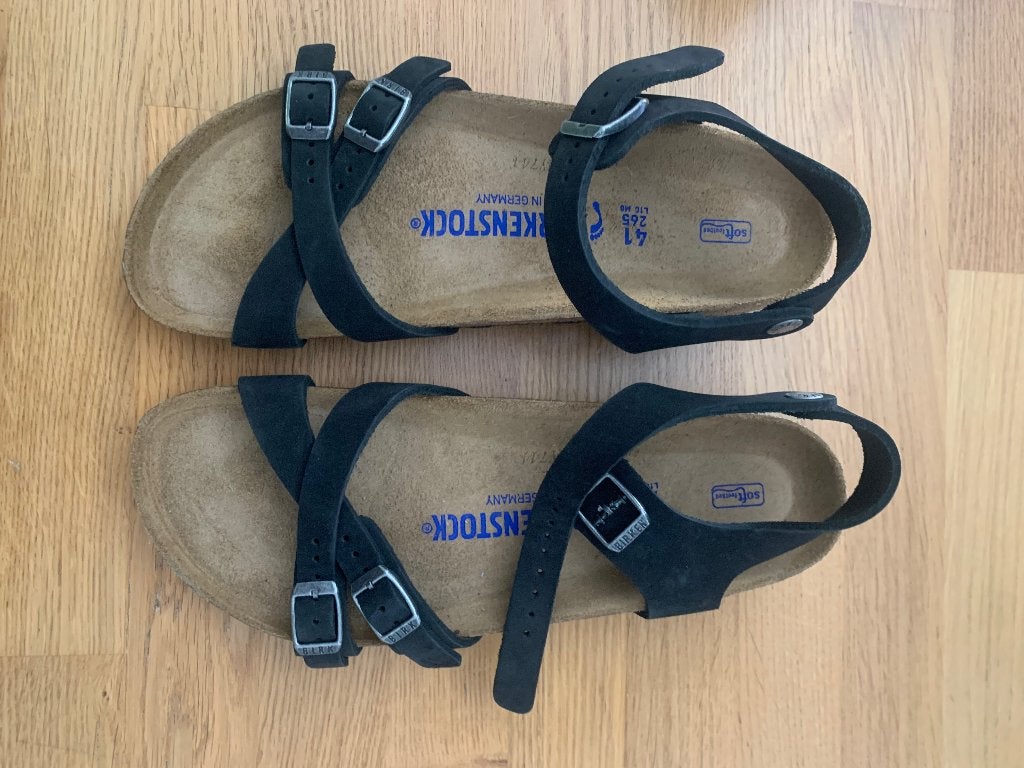 Sandalen Birkenstock Kumba softvoetbed small maat 41, Ophalen, Zwart, Nieuw, Sandalen of Muiltjes