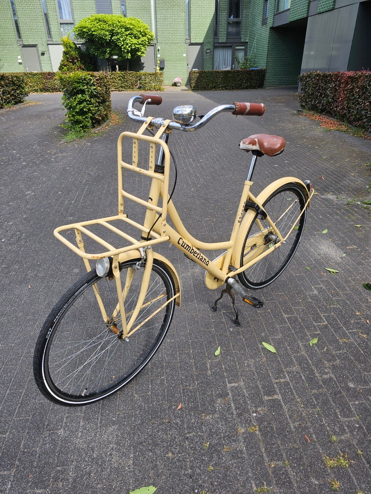 Cumberland Transportfiets Dames - Geel, Fietsen en Brommers, Fietsen | Dames | Damesfietsen, Terugtraprem, Gebruikt, 50 tot 53 cm