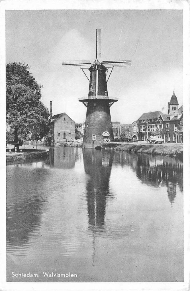 388-508-001 Schiedam Walvismolen, Verzenden, Voor 1920, Zuid-Holland