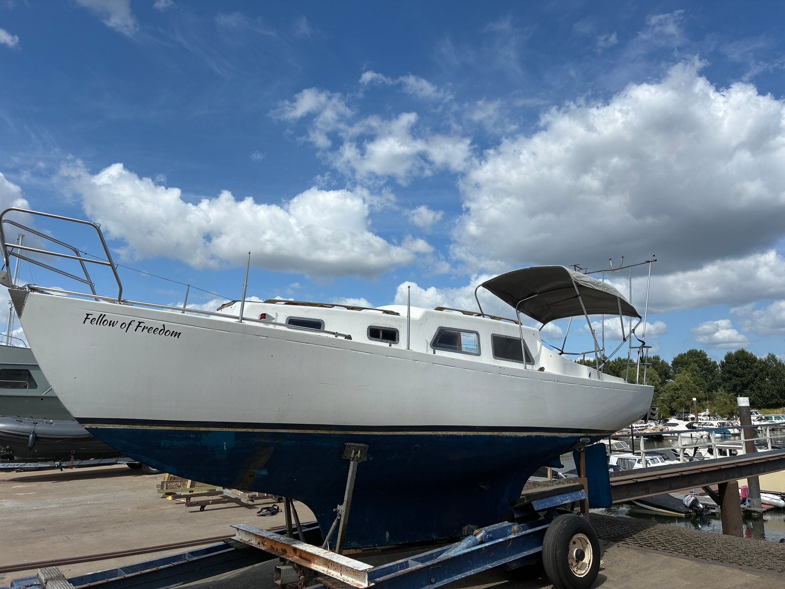 Kajuitsloep / ex-zeilboot, Buitenboordmotor, Sloep, Polyester, 2 m