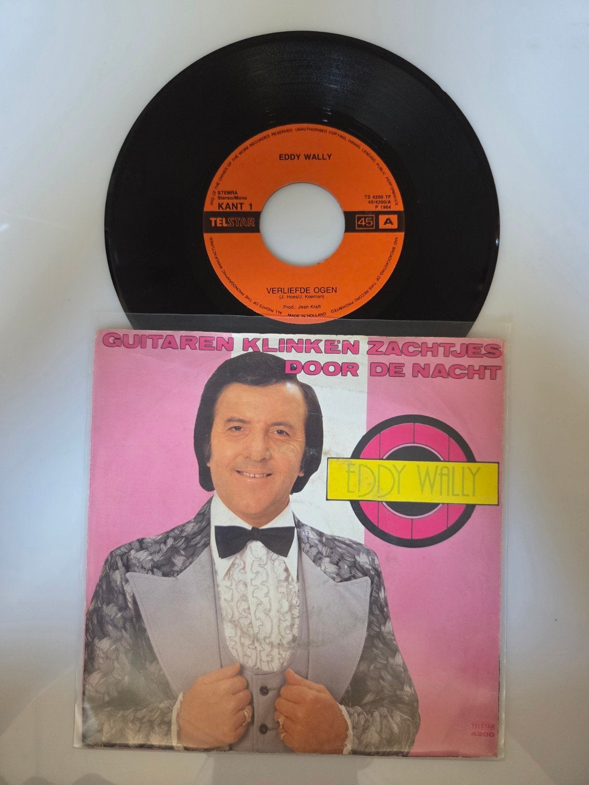 Eddy Wally - Verliefde ogen, Ophalen of Verzenden, Gebruikt, 7 inch, Nederlandstalig
