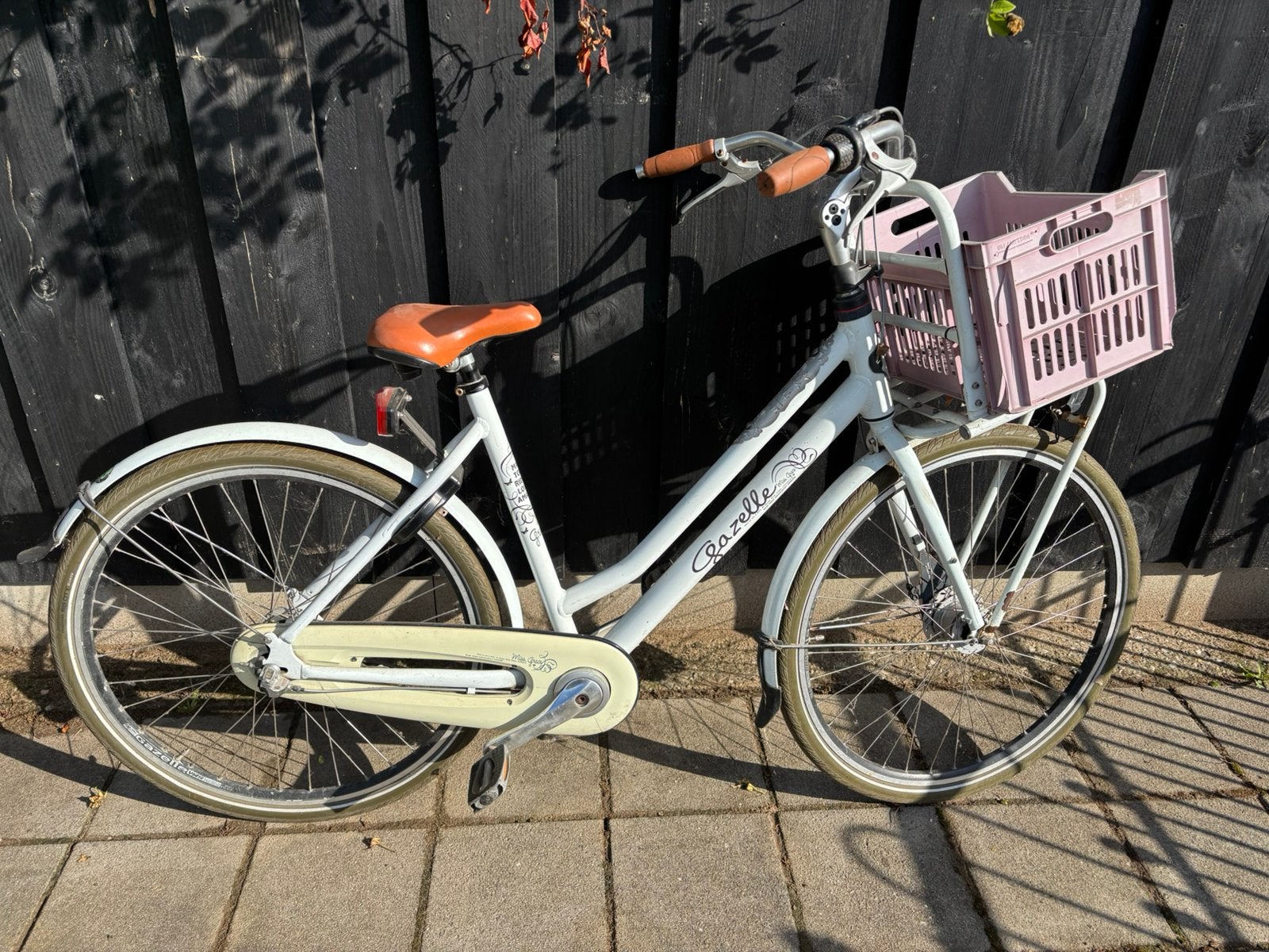 Mooie Gazelle damesfiets miss grace wit, Fietsen en Brommers, Versnellingen, Ophalen of Verzenden, Gazelle, 53 tot 56 cm