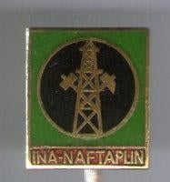 INA Naftaplin email op koper brandstof speldje ( M_107 ), Verzenden, Zo goed als nieuw, Transport, Speldje of Pin