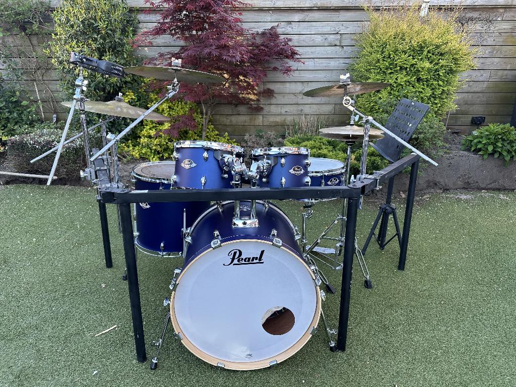 drumstel pearl - Zo goed als nieuw, Muziek en Instrumenten, Ophalen, Nieuw, Pearl