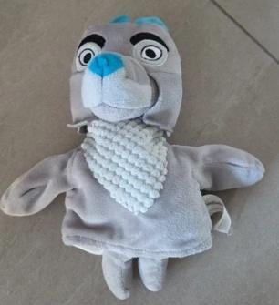 Fabeltjeskrant handpop borre de wolf, Kinderen en Baby's, Speelgoed | Knuffels en Pluche, Gebruikt, Overige merken, Overige karakters