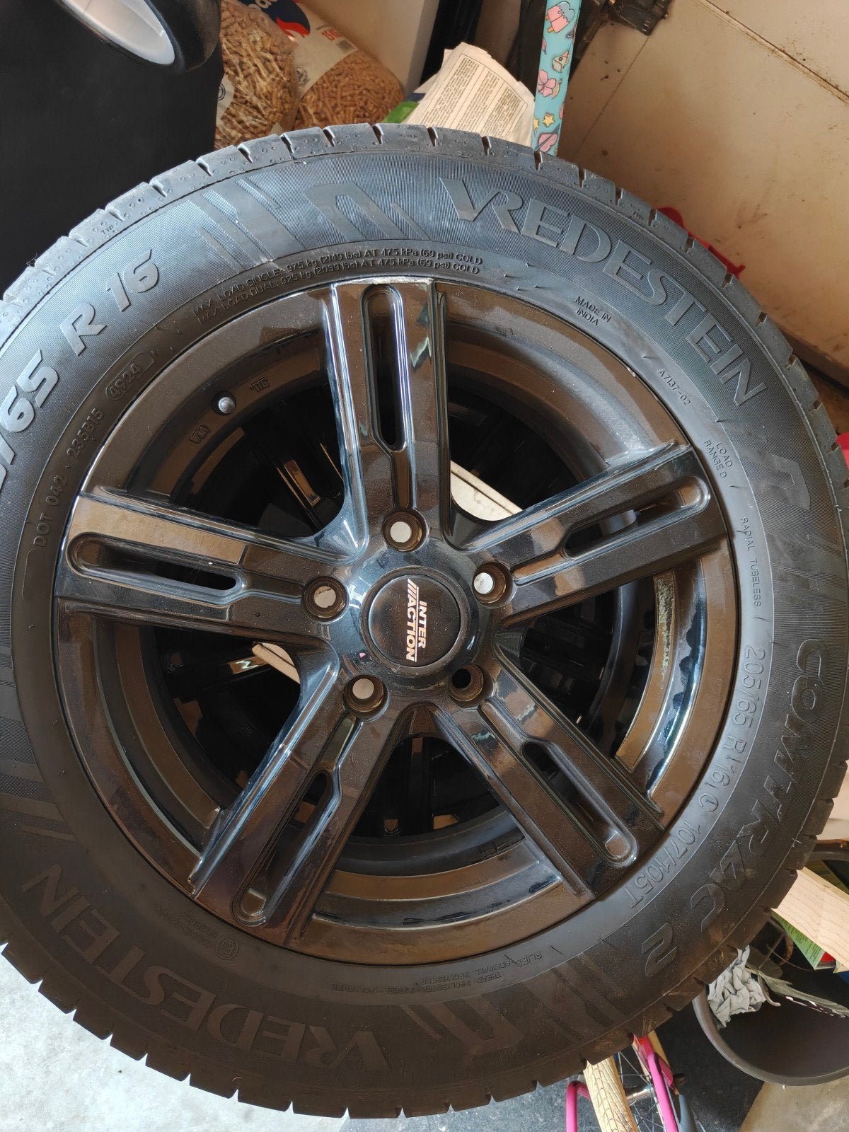 Inter Action Kargin 5x118 | Vredestein Comtrac 205/65 R15, Auto-onderdelen, Banden en Velgen, Ophalen, 15 inch, Banden en Velgen