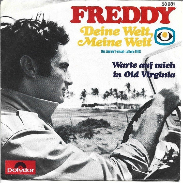 Freddy - Deine Welt, Meine Welt / Warte auf mich, Gebruikt, Verzenden, 7 inch, Schlager