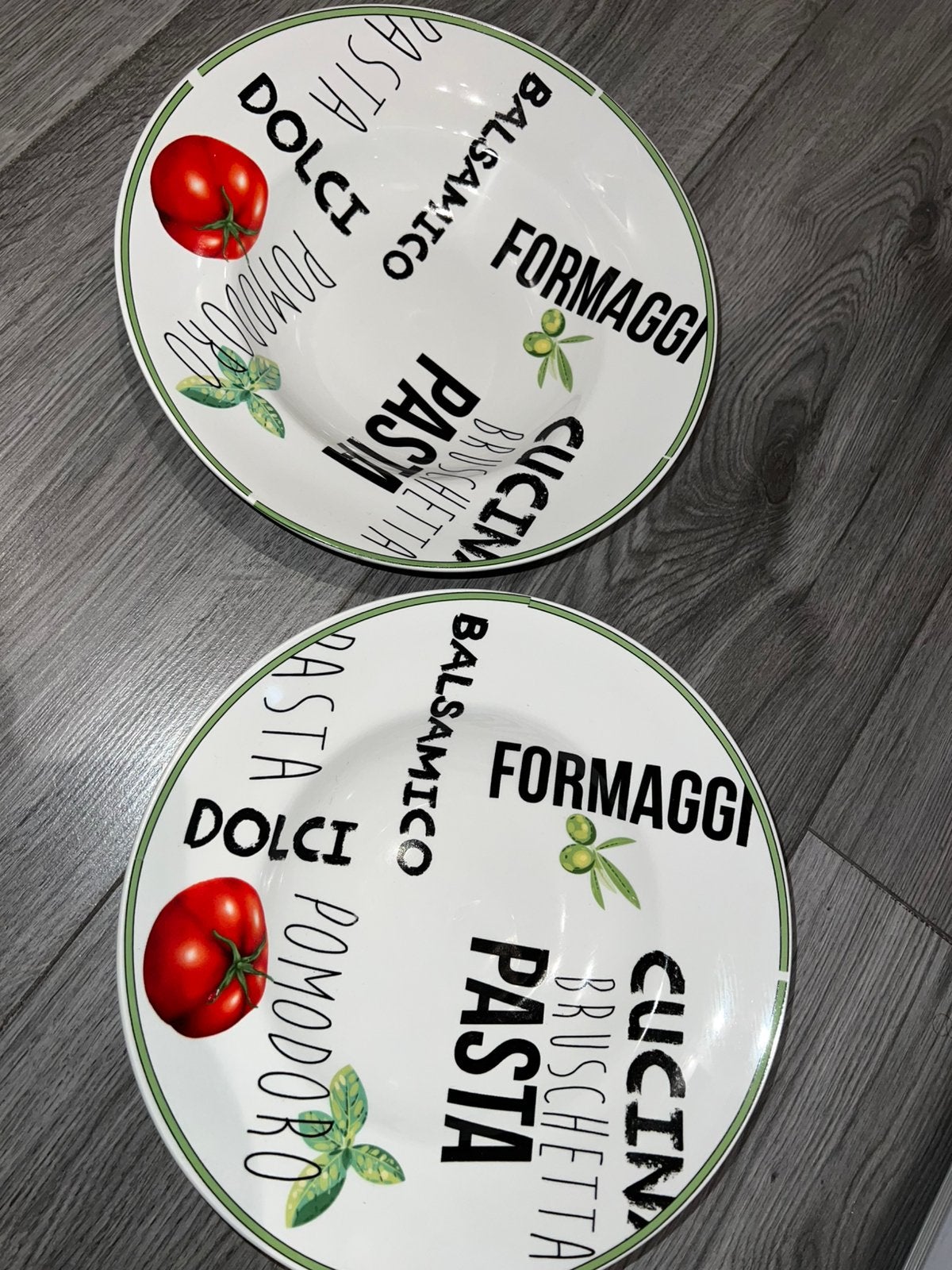 Pastaborden 2 stuks nieuw, Huis en Inrichting, Keuken | Servies, Ophalen, Nieuw, Bord(en)
