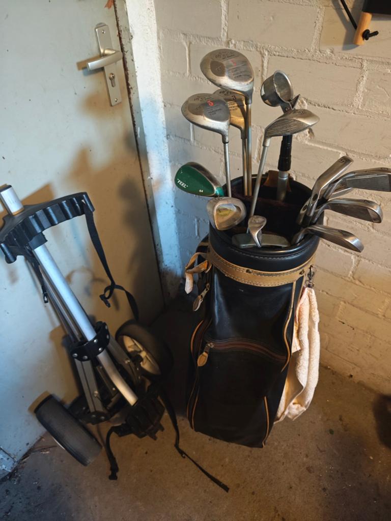 Complete golfset met trolley en tas, Sport en Fitness, Golf, Gebruikt, Set, Overige merken, Ophalen