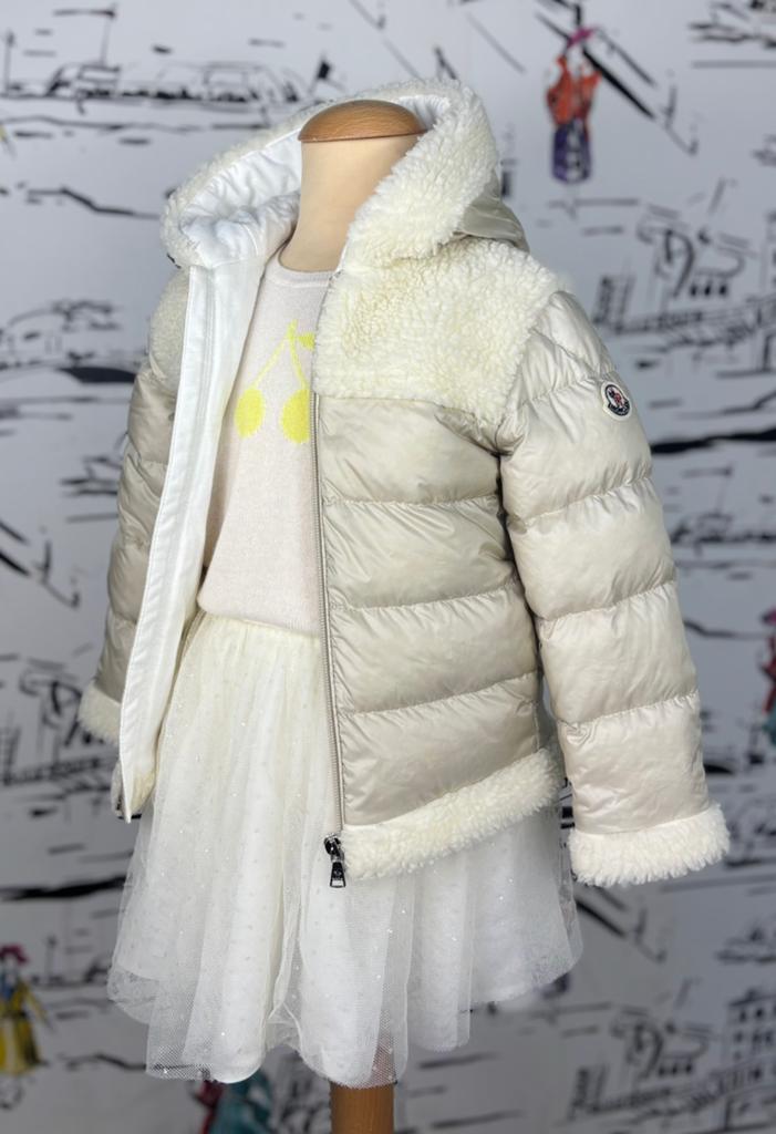 Moncler Dofi winterjas dons meisje maat 3 (450 euro), Moncler EU, Zo goed als nieuw, Moncler, Customercare@moncler.com